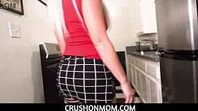 Big boobed blonde stepmother rewarding stepson crush