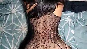 Does the petite brunette I hired yesterday have the sexiest ass in lingerie?