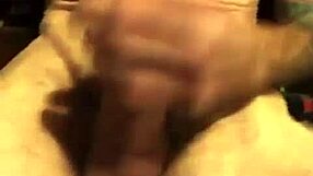 Unusual audio in a jerk off video with a monster cock