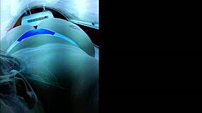 i'm getting ready for my lover in the artificial tanning cabin with big ass