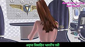 Cute Girl Poses Nude in Airplane