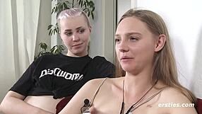 Young Amateur Lesbians Devour Each Other's Wet Pussy