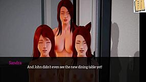 Adult visual novel walkthrough: My new family 184