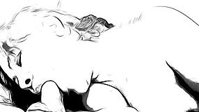 Cartoon Nympho Delivers Wild Handjob in Petite Asian Anime Scene