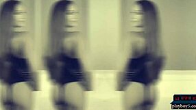 Two Gorgeous Petite Brunettes Adorably Flirt with the Camera