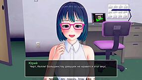 Deepthroat and cumshot action in this animated game