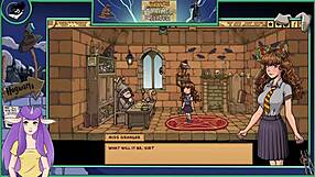 Harry Potter witch trainer in sexy anime game