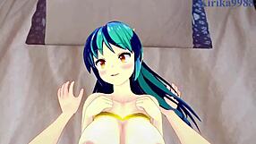Lum Gets Intense Creampie in Urusei Yatsura Hentai