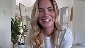 Horny guy fucks best friend's blonde sister in POV video