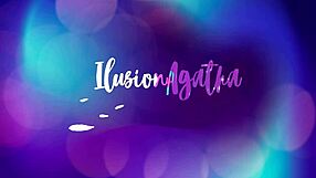 Latina tries lingerie and plays with dildo.