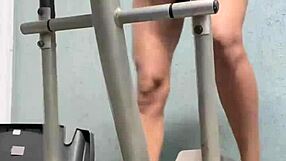 Corajosa, look what she dared in the gym with that licking and pussy action.