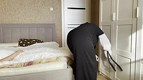 Arab MILF Gives Intense Handjob to Stepson