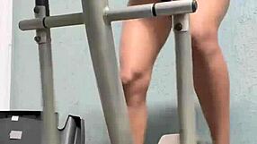 Corajosa, look what she dared in the gym with that licking and pussy action.