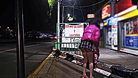 Public exhibition of the new tranny miniskirt wearing whore