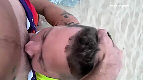 Mar Bella gay beach in Barcelona, Spain, public cruising for outdoor fun