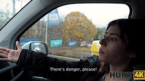 I wacth my old latina get fuked on our road trip