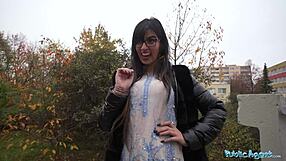 Public toilet action with a Pakistani woman and a big cock