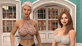 3D animated naked art by loveskysan69 in the form of a visual novel