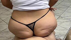 My stepmom bounces her huge ass during dance class, and I can't stop staring.