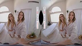 First-time visit to a massage parlor with hot blondes