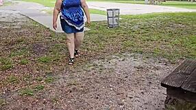 Big ass milf at the park, want a doggystyle creampie?