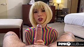 Kenzie Reeves' teen body overwhelmed by Romeo Mancini's cum in mouth