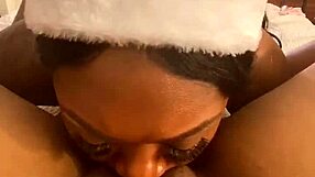 Intense Lesbian Pussy Licking at Christmas