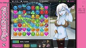 Ms High and Mighty dominates HuniePop female walkthrough 20