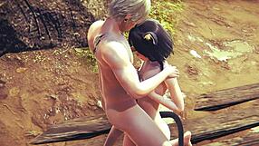 Damn! Uncensored 3D Hentai Kitty Gets Hard Japanese Cosplay Sex!