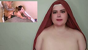 Amateur with natural tits gets bent over for a rough ride