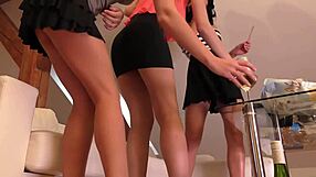 Hot skirts, no panties, ready to party and more