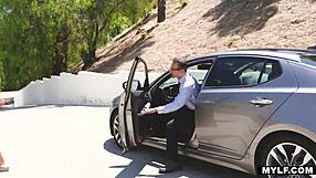 busty milf riding a young stud hard, damn!