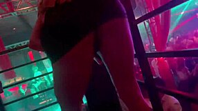 Blonde Hottie Gets So Excited in the Party!