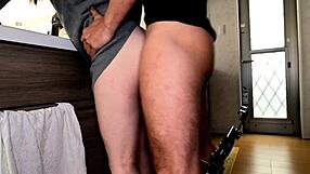 Japanese couple engages in intense vaginal creampie fucking with amateur housewife Mai in her 30s who loves cum.