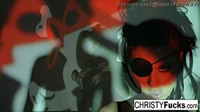 christy mack plays with her ass and pussy