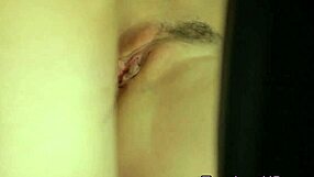 Young 18+ Babe Rubs Her Box with Sperm After Handjob