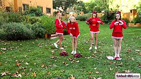 Teen fingering and sucking stepmom's huge hairy tits