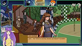 Magic school girl gets her witch training in public