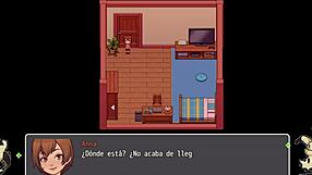 hentai game daily life of my countryside -español- parte 8 se atora y su culo sobre sale y escena lesbica