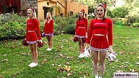 Teen fingering and sucking stepmom's huge hairy tits