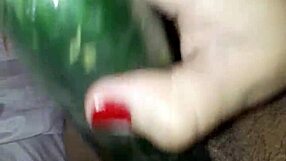 Claudia's Passionate Solo Play with Her Favorite Cucumber