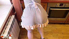 Rough sex with a big cock in cosplay costume