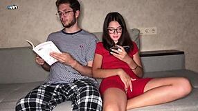 Beautiful teen gets a handjob and moans loudly in ecstasy