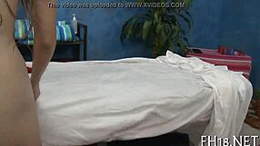 Sensual massage turns into intense fucking session