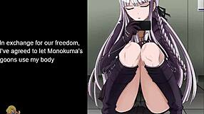 Kyoko femdom hentai porn from game danganronpa cartoon anime.