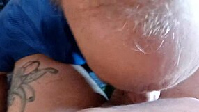 My husband sucking my cock in the motel before checkout