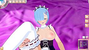 【re zero rem】male take pov 3dhentai anime game koikatsu video