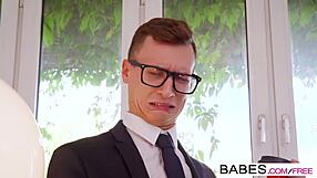 Office obsession takes over as Belle Claire gets her ass and pussy pounded hard at work.