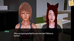 in my new family 215, the brunette milf chats with the redhead