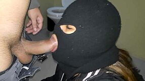 Bandida Sucks Hostage Cock In Public Captivity Scene